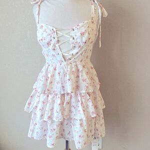 BRAND NEW  floral criss cross summer dress